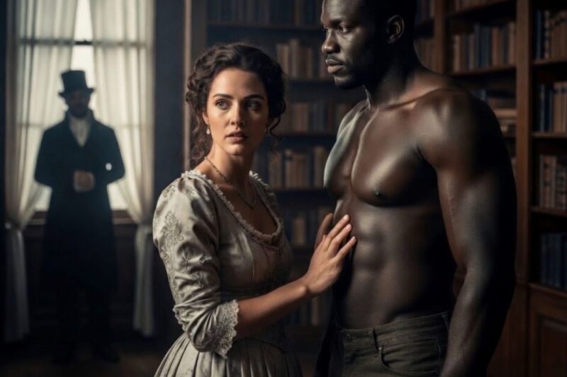 The Mistress heard the rumors about the slave and decided to check for herself