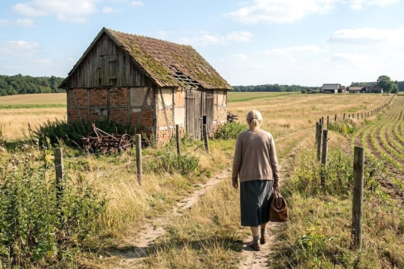 Their children took the house, the car, and the bank account, but they forgot the old farm their father had left behind.