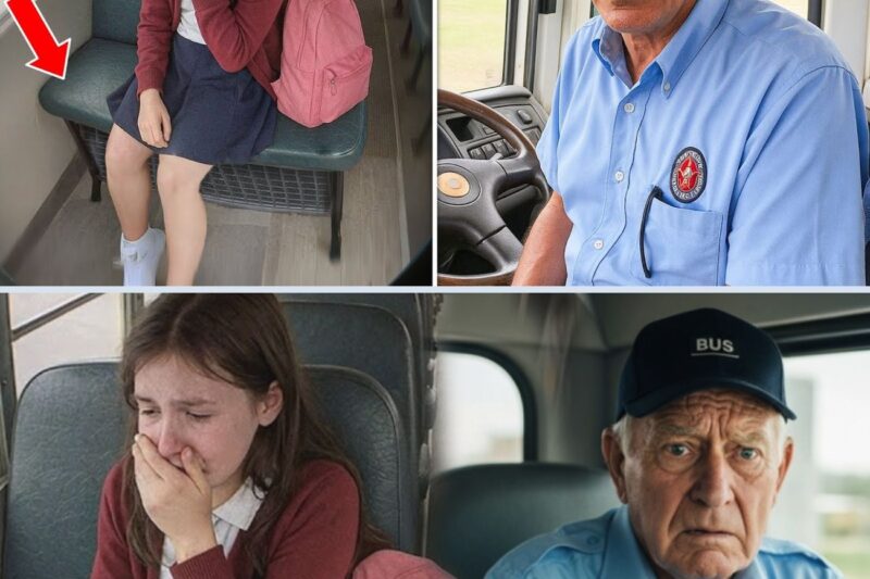 Bus Driver Notices Girl Crying Daily, Looks Under Seat After Drop-Off and Gasps!