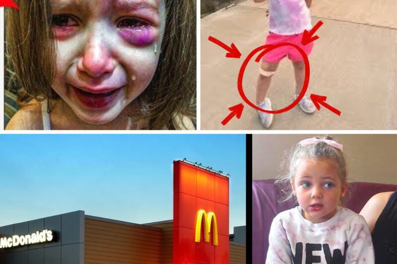 4 yr old rushes out of McDonald’s bathroom in tears, then mom sees something on her leg