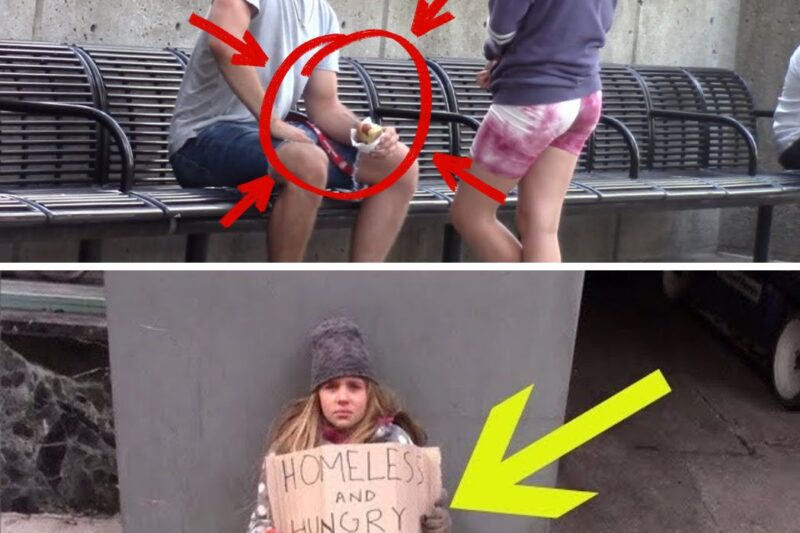 Homeless Girl Asks Stranger For Help, She Turns Pale At His Reaction