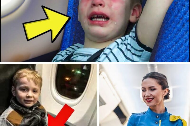Boy Makes Strange Hand Sign on Plane – When Stewardess Realizes Why, She Calls 911
