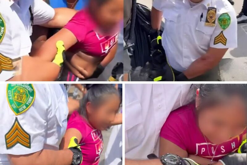 Young Girl Gives Drawing To Waitress, She Immediately Calls 911 After Seeing It