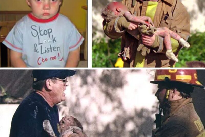 4-Years-Old Boy Saved By Fireman Keeps Saying, Bad Daddy. Officer Calls For Backup After Seeing This
