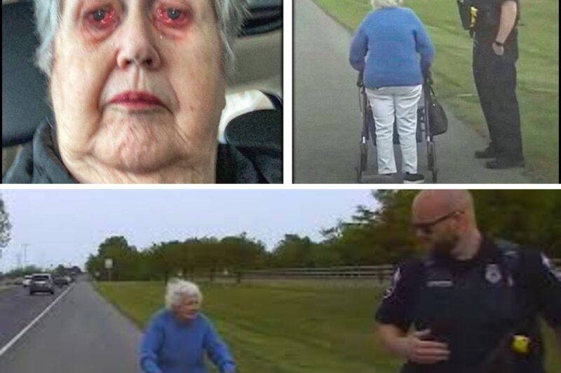 COP Spots Elderly Woman on Highway with Walker–What Happened Next Will Make you Cry.