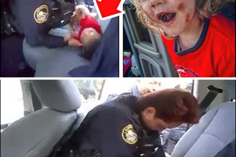 COP Stops Car – Little Girl in The Back Gave Him The Shock Of His Life