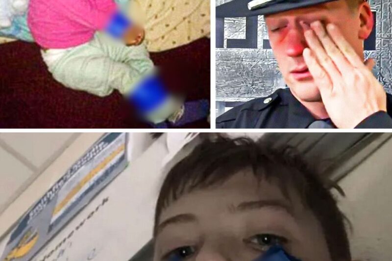 COP Sees Boy Running Out Of Home, He Went Inside And Sees This…
