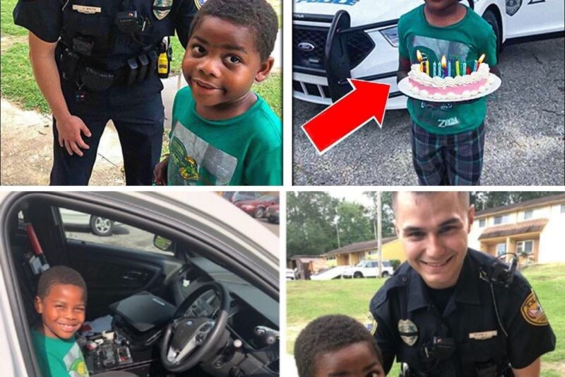 A 9-year-old boy opens the door to a COP, starts crying after a second