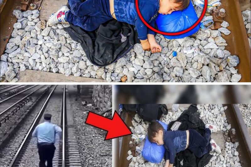 Train Driver Spots Little Boy Lying on Tracks, Didn’t Expect His Wife Did This..