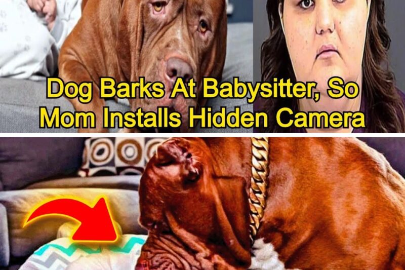 Dog BARKS at Babysitter, Mom Installs HIDDEN CAMERA And The Footage is Shocking.