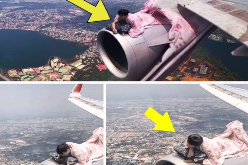 Passenger Sees Man Lying On Wing Mid-Flight. He Turns Pale When This Happens Next