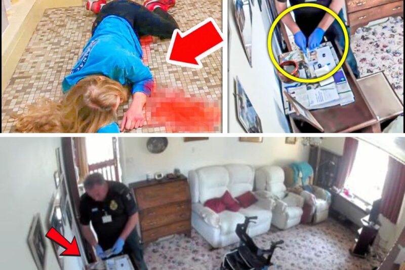 Paramedic Steals Old Lady’s Money Right after She Dies, Spots Hidden Camera Filming Him