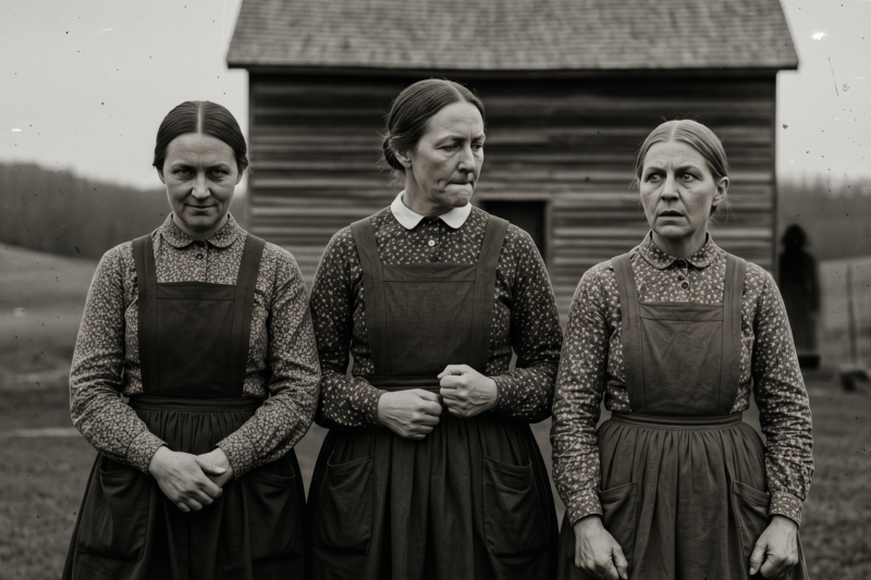 The Appalachian Sisters Too Evil for History Books: Martha, Clara & June (Aged 21)