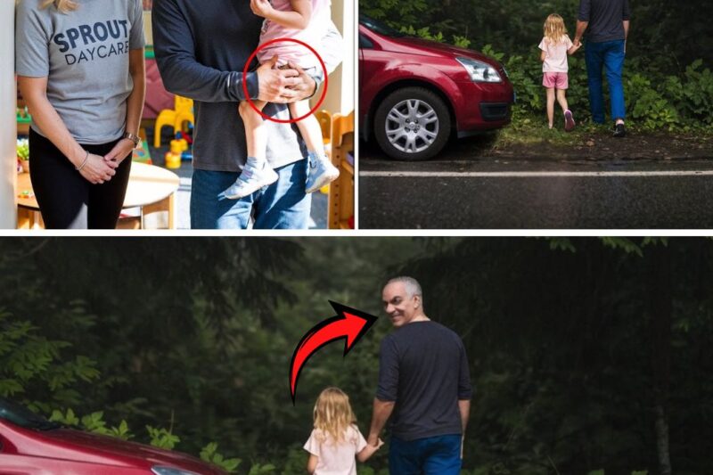 Dad Picks Up Daughter from Daycare, Gut Feeling Tells Caregiver to Follow—Then She Catches Him…