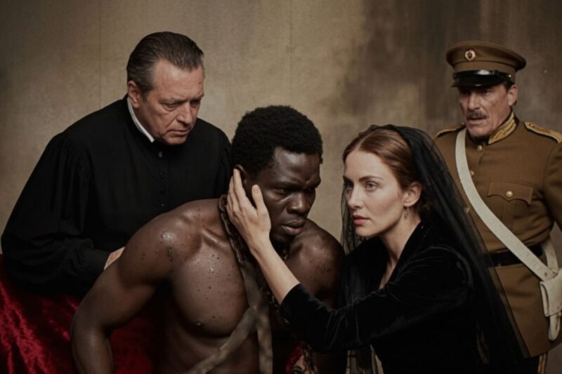The most feared slave was chained in the square… until the Baroness appeared and said: “He is mine!”