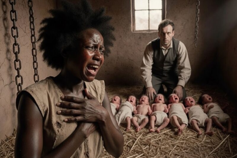 The slave gave birth to 7 babies at once — but the farm doctor hid the truth for decades.