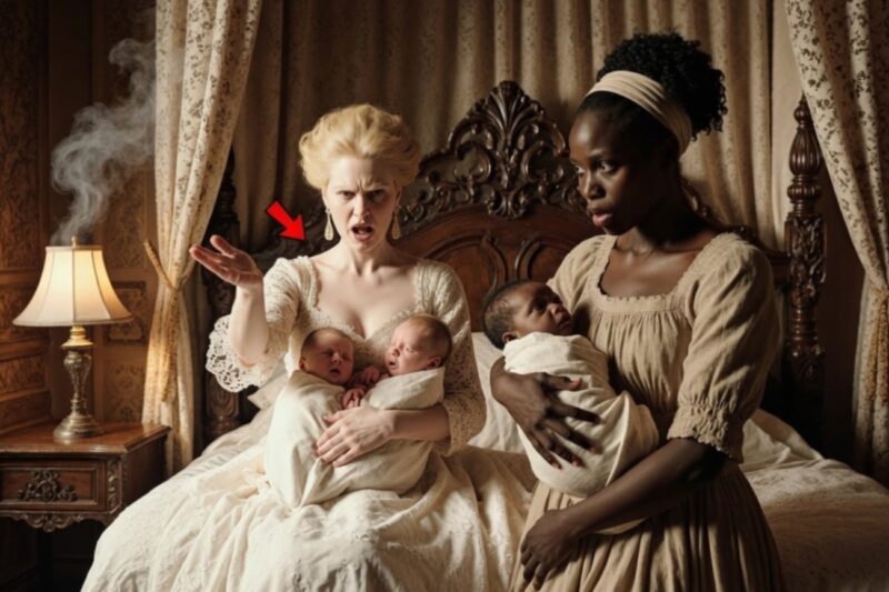 The mistress had triplets and ordered the slave to make the darkest-born disappear – but destiny demanded a heavy price.