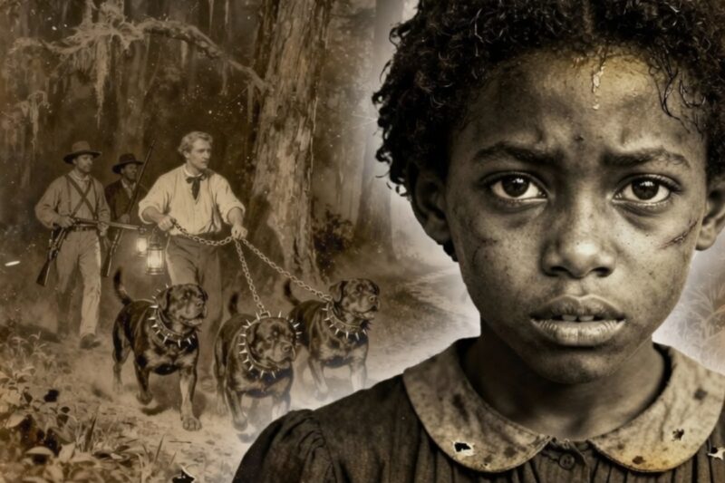 They released 3 Rottweilers to track down an enslaved girl… 8 hours later, something happened – 1891