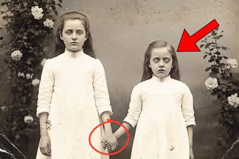 This 1895 Photo of a Girl Holding Her Sister’s Hand Seemed Normal — Until Restoration Revealed