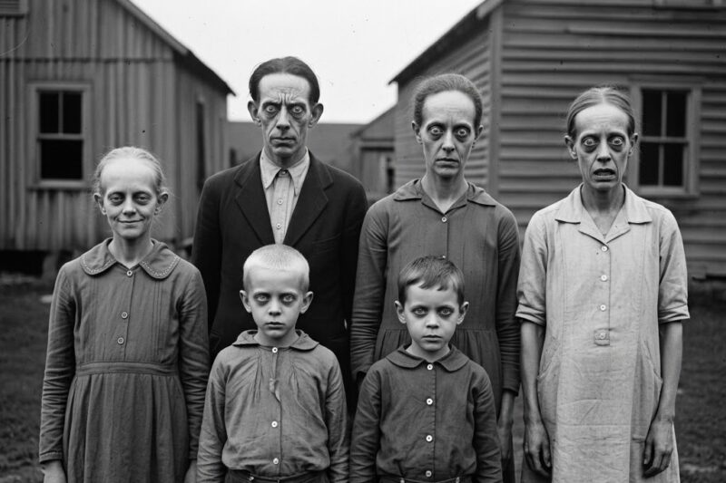 1947 The Pritchard Clan — The Photographs Showed Something Standing Behind Them in Every Frame 720