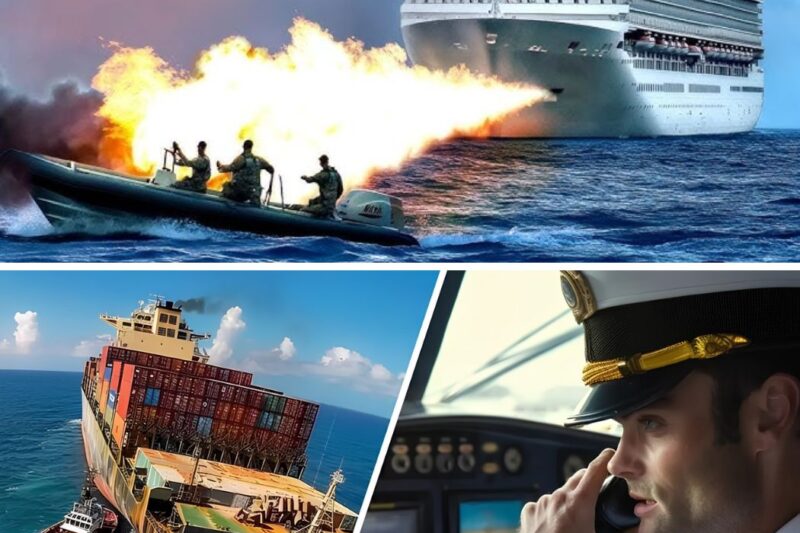 Pirates Climb Aboard Cargo Ship – Watch What The Captain Did Next