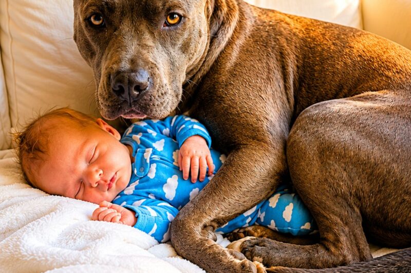 The dog continued to hug and hide the puppy until the mother made a shocking discovery!