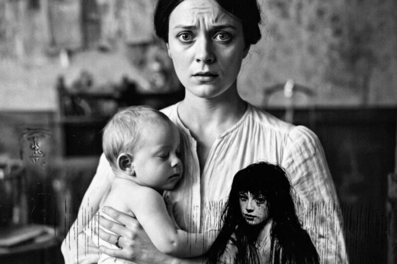 In 1908, a woman posed with her son — until what appeared in her hand left everyone speechless