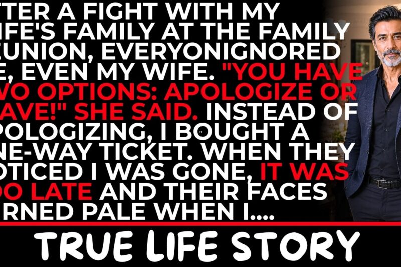 Her Family Humiliated Me at the Reunion – But She Told Me to Apologize…