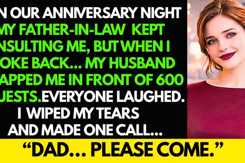 My Husband Slapped Me… But He Didn’t Know Who My Father Was