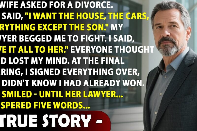 My wife took everything in the divorce — she had no idea what she was really taking and…