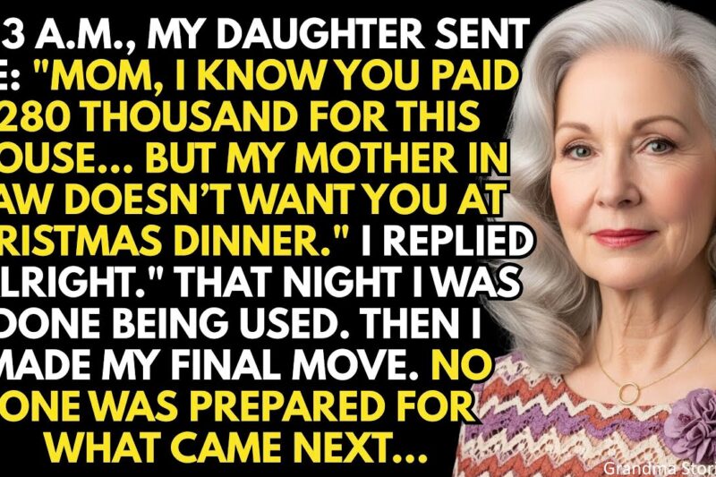 My Daughter Said Mom, My Mother In Law Doesn’t Want You For Christmas But The Next Day They Got A…
