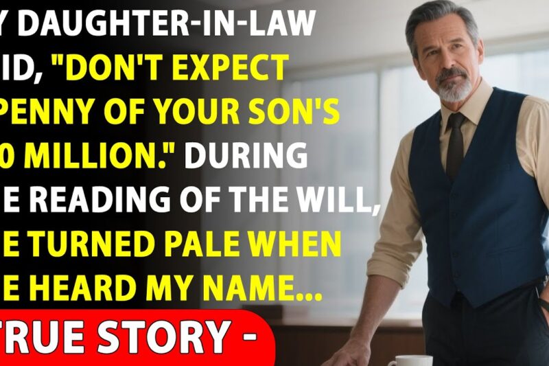 My Daughter-in-law Said, “Don’t Expect A Penny Of Your Son’s $30 Million.” When The Lawyer Read…