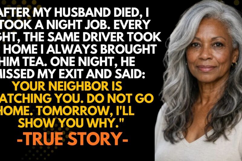 I Gave My Night Driver Tea Every Week. One Night He Missed My Exit And Said, “Don’t Go Home…”