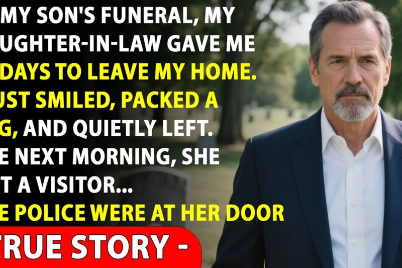 At My Son’s Funeral, My Daughter-in-law Said ‘Stop Crying, Pack Your Bags and Get Out Now’ — So I…